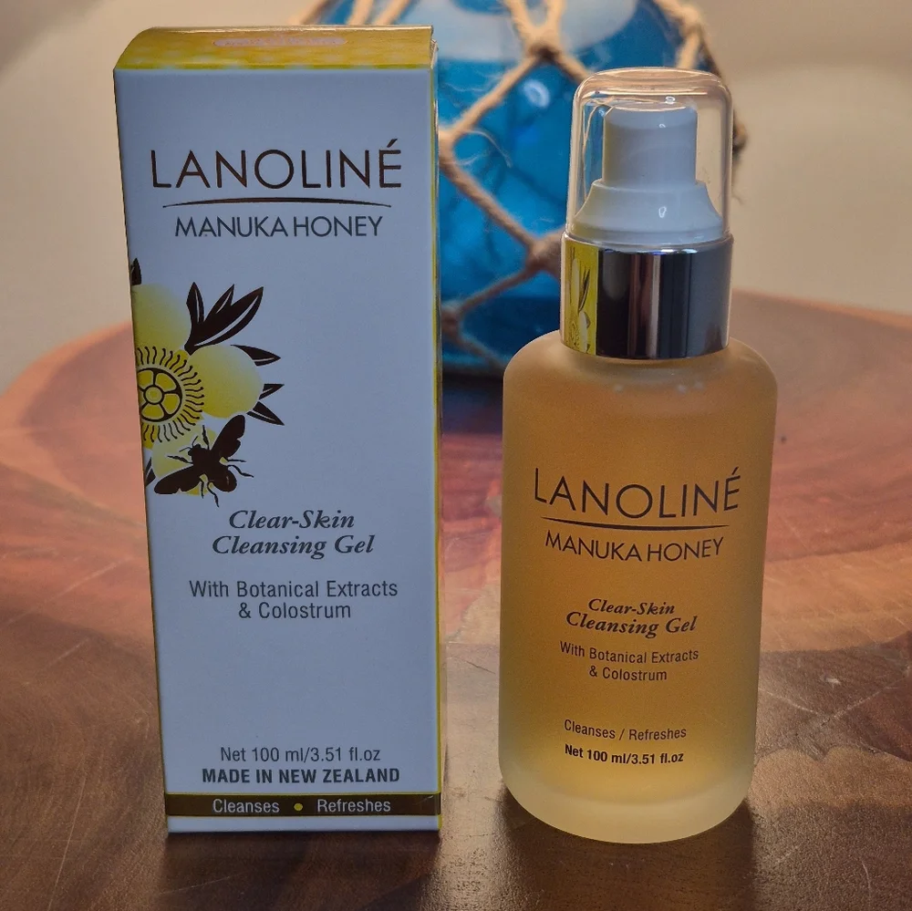 NIB Lanoliné Manuka Honey Clear-Skin Cleansing Gel 100ml/3.5oz